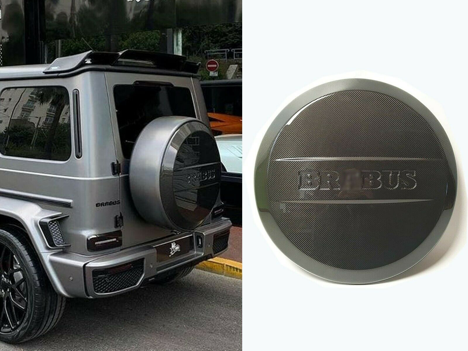 Mercedes-Benz G-Wagon W463 W463A Brabus Carbon Fiber Spare Tire Cover